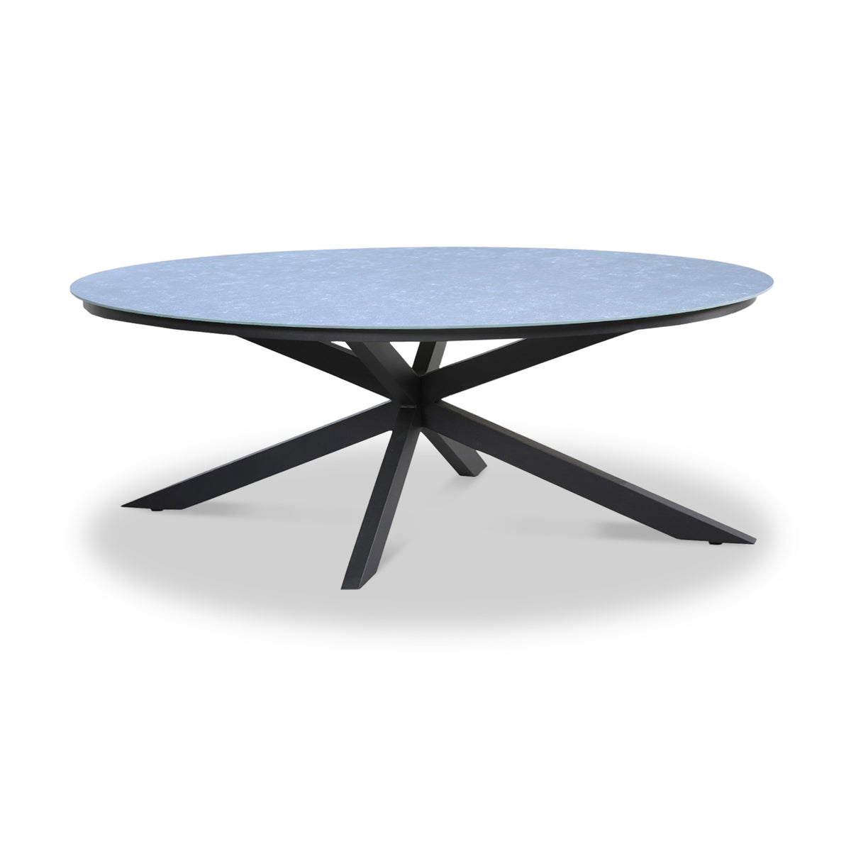 Aspen 200cm Oval Table w 6 Rope Chairs from Roseland Furniture