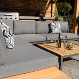 Aspen Garden Lounge Set with Teak Coffee and Side Tables from Roseland Furniture