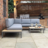 Aspen Garden Lounge Set with Teak Coffee and Side Tables from Roseland Furniture