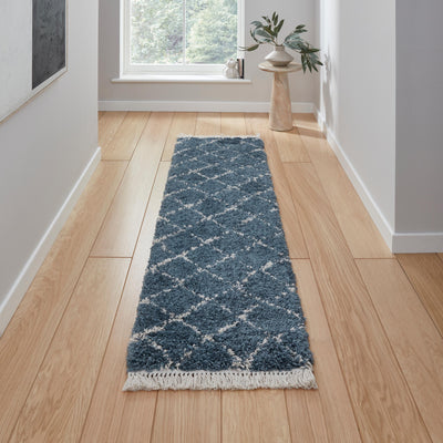 Willow Shaggy Tasselled Diamond Rug
