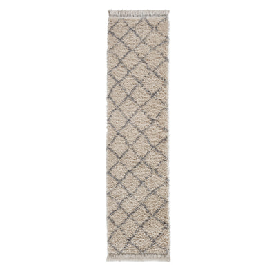 Willow Shaggy Tasselled Diamond Rug