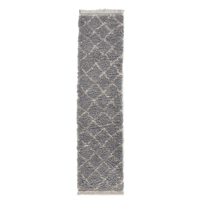 Willow Shaggy Tasselled Diamond Rug