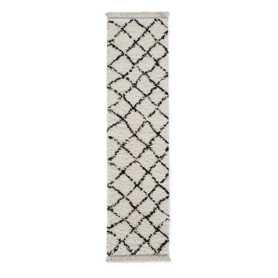 Willow Shaggy Tasselled Diamond Rug