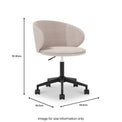 Clara Height Adjustable Swivel Office Chair dimensions