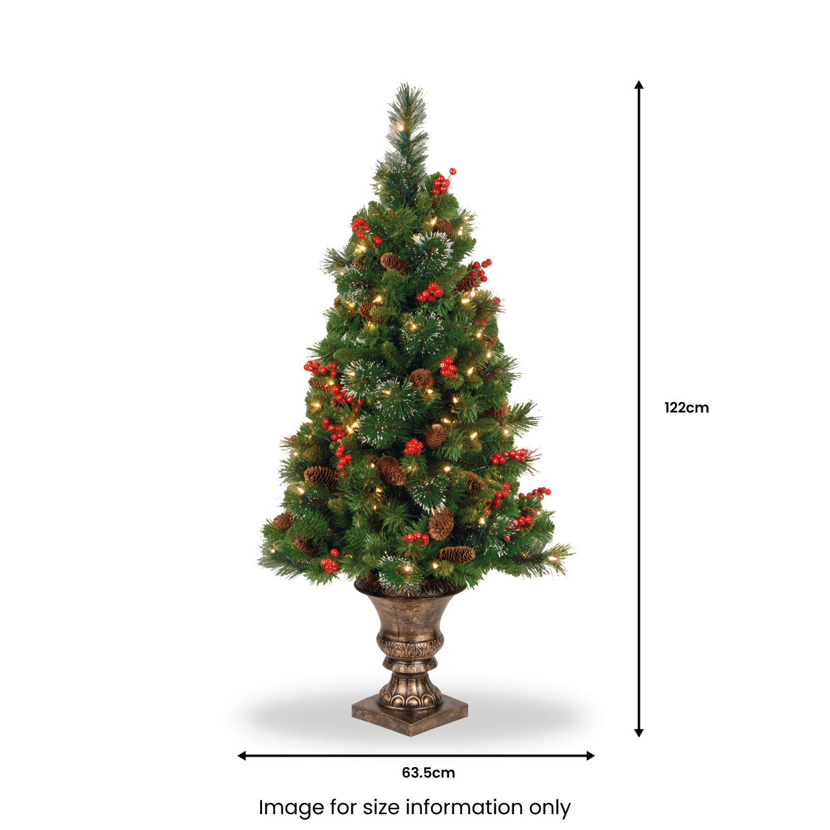 Crestwood Spruce Warm White LED 4ft Tree from Roseland
