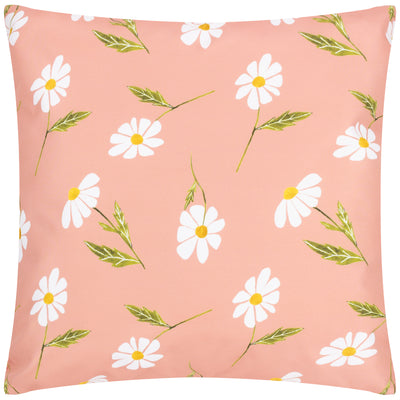 Daisies 43cm Pink Outdoor Polyester Cushion