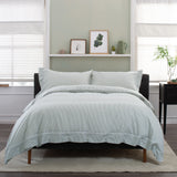 Southport Single Duvet Set Green White from Roseland Furniture