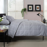 Crossley Heath Single Duvet Set Grey White from Roseland Furniture