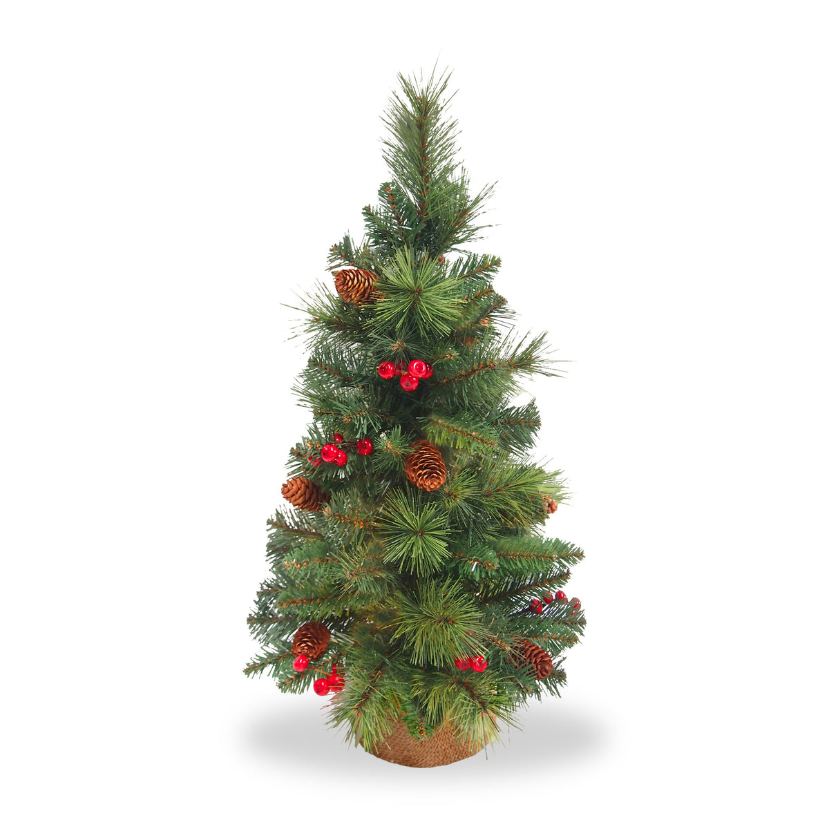 Everyday Collection 36" Tree with Burlap Berries & Cones from Roseland
