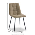 Edie Olive Quilted Back Dining Chair from Roseland Furniture