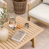 Roma FSC 4 Seater Double Lounge Set with Rectangular Coffee Table from Roseland Furniture