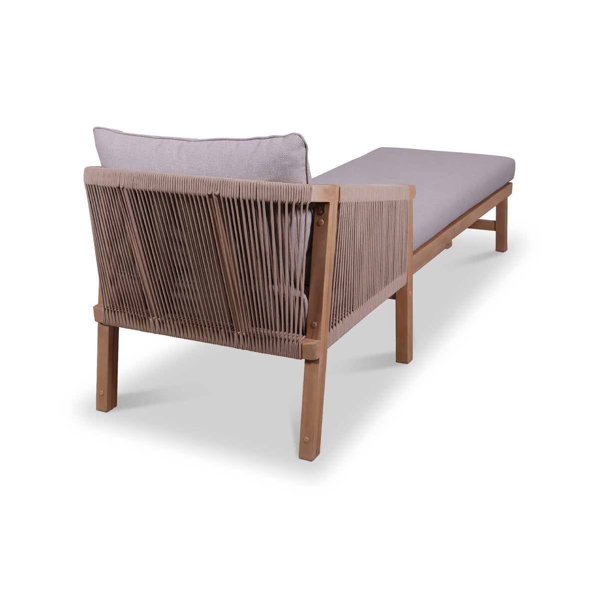 Roma FSC Sunlounger with Pullout Table from Roseland Furniture