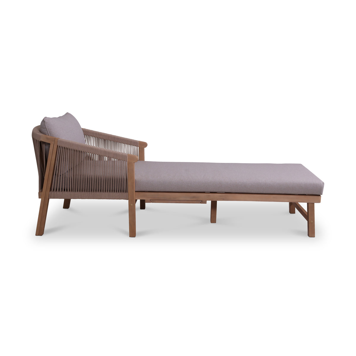 Roma FSC Sunlounger with Pullout Table from Roseland Furniture