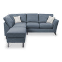 Geo Corner Sofa in Denim by Roseland Furniture