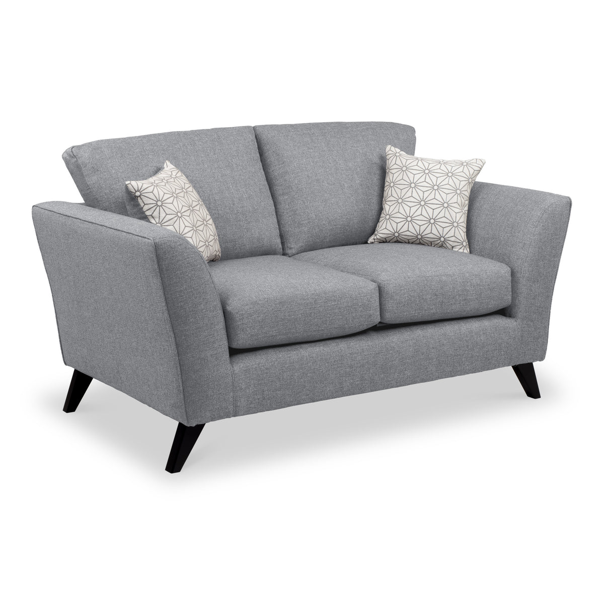 Geo 2 Seater Sofa in Charcoal by Roseland Furniture