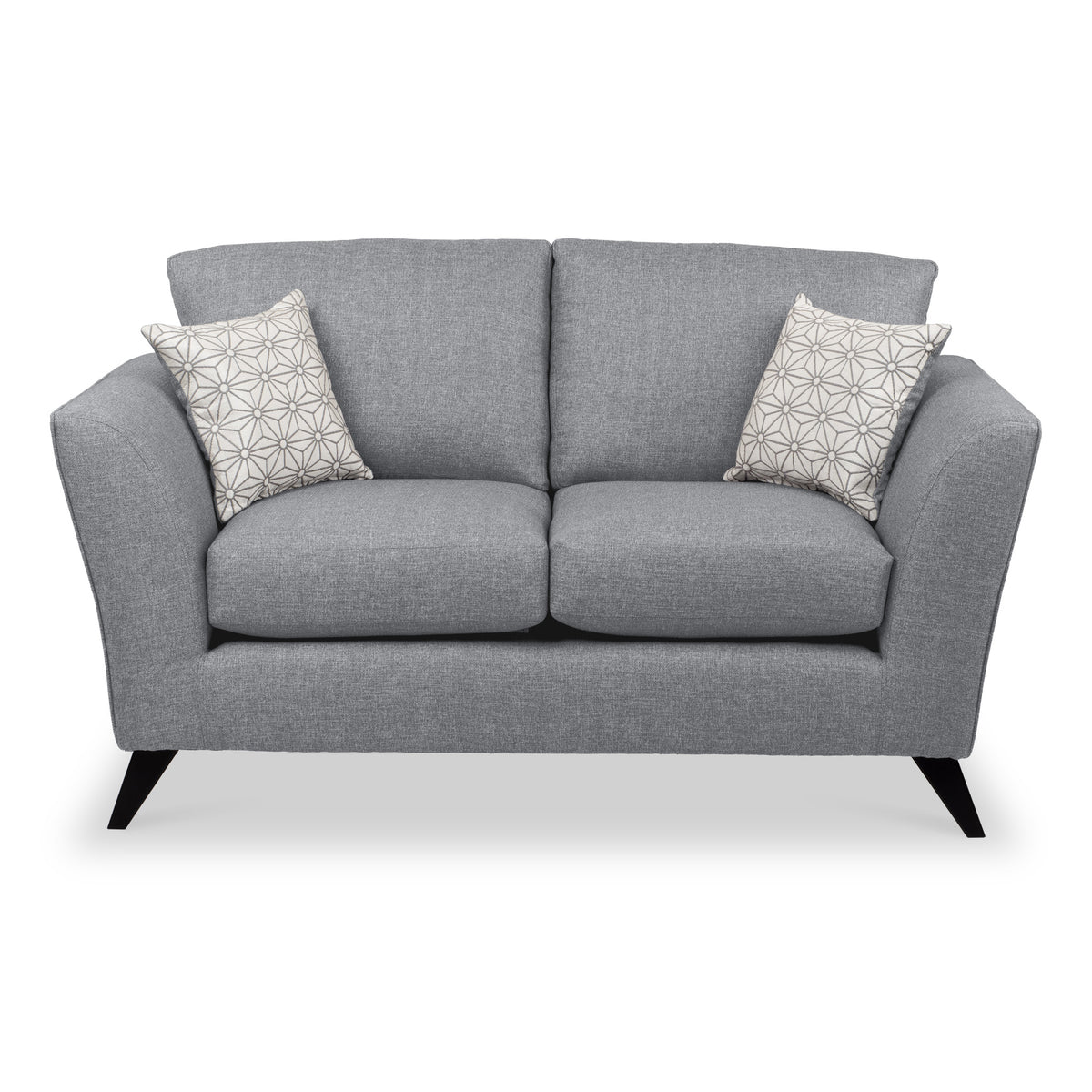 Geo 2 Seater Sofa in Charcoal by Roseland Furniture