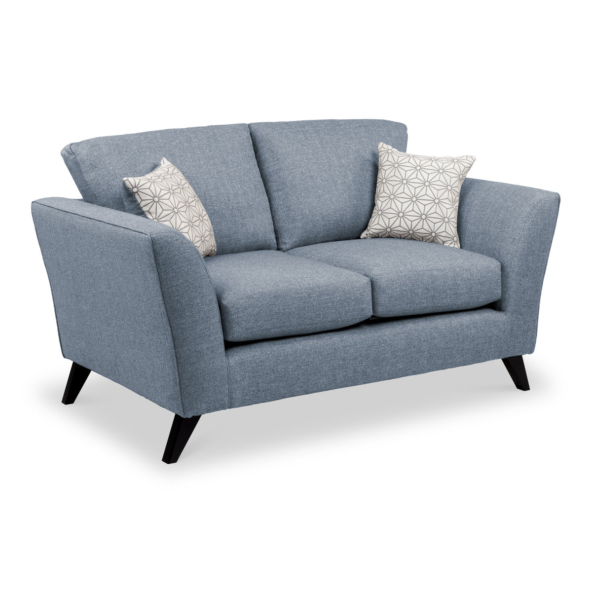 Geo 2 Seater Sofa in Denim by Roseland Furniture