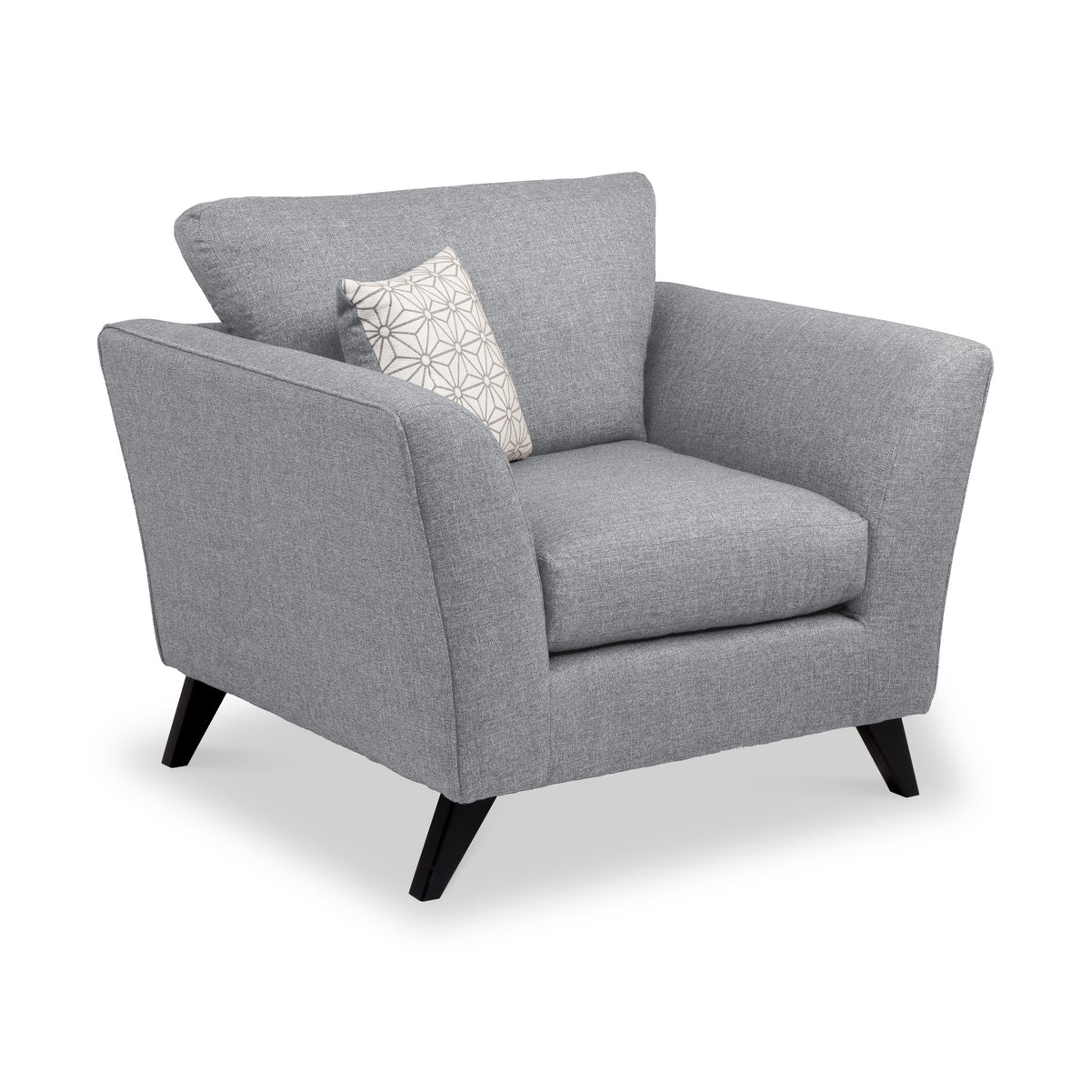 Geo Armchair in Charcoal by Roseland Furniture