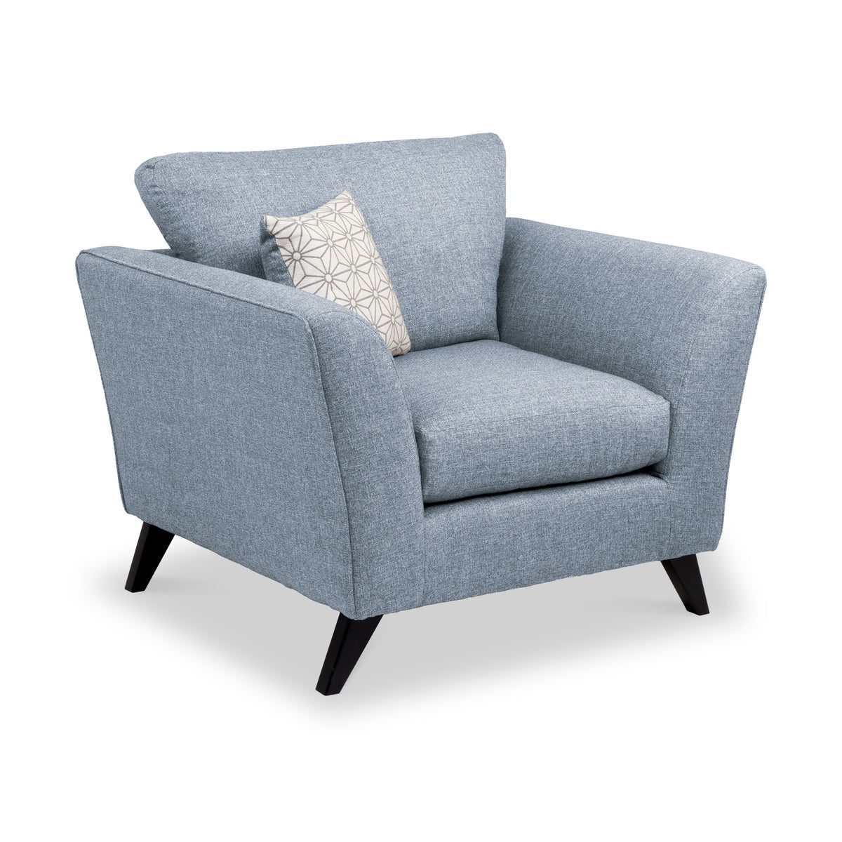 Geo Armchair in Denim by Roseland Furniture