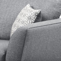 Geo Corner Sofa in Charcoal by Roseland Furniture