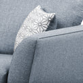 Geo Corner Sofa in Denim by Roseland Furniture
