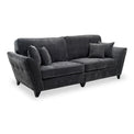 Harris 4 Seater Sofa in Charcoal by Roseland Furniture