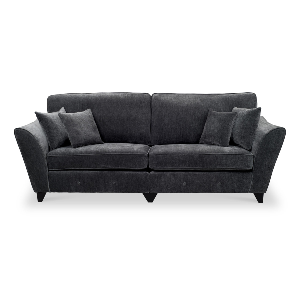 Harris 4 Seater Sofa in Charcoal by Roseland Furniture