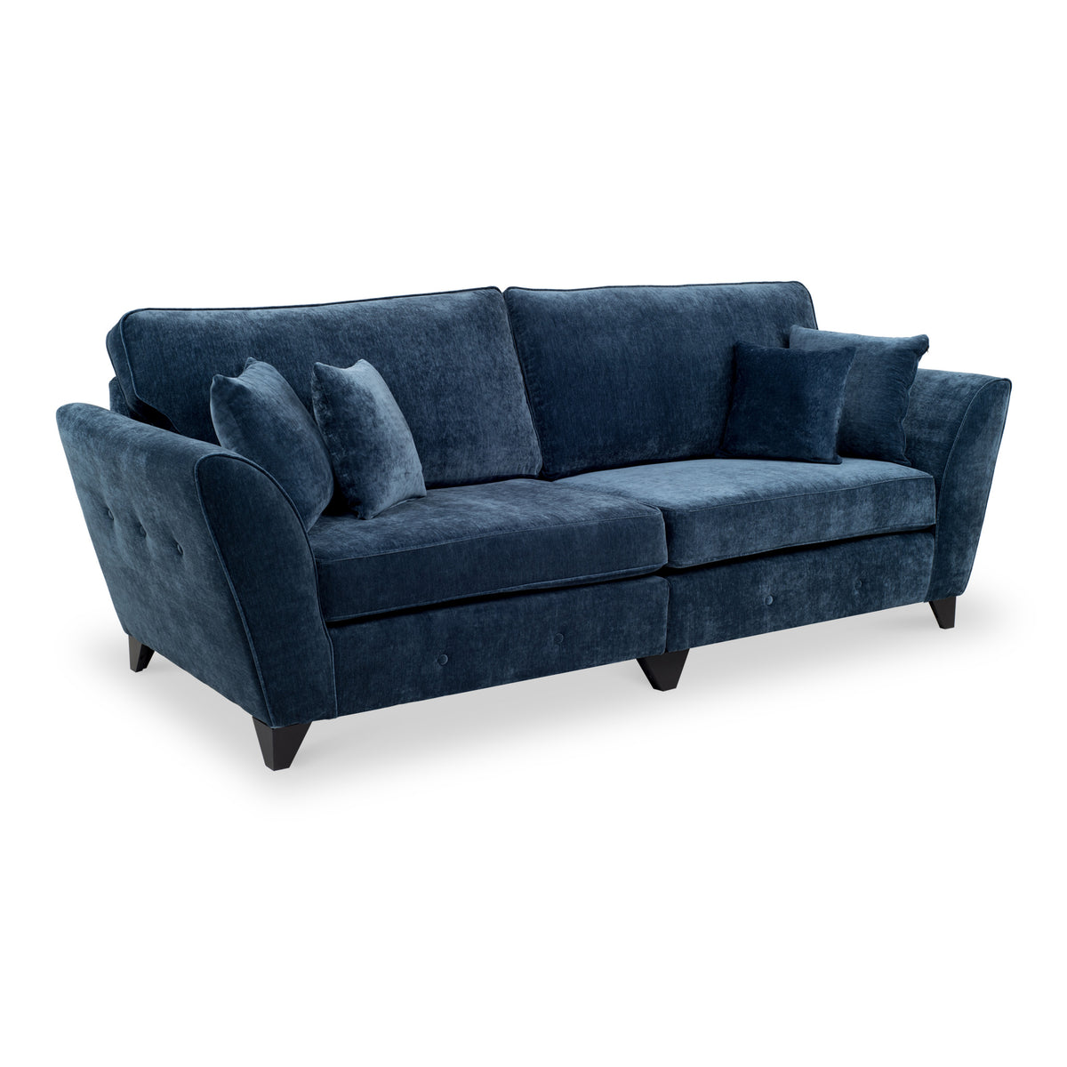 Harris 4 Seater Sofa in Navy by Roseland Furniture