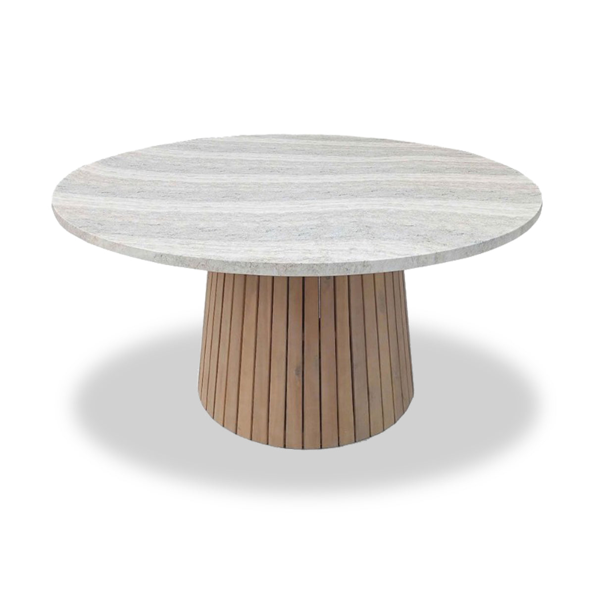 FSC 1 Jupiter 150cm Round Table w 6 Eden Dawn Dining Chairs from Roseland Furniture