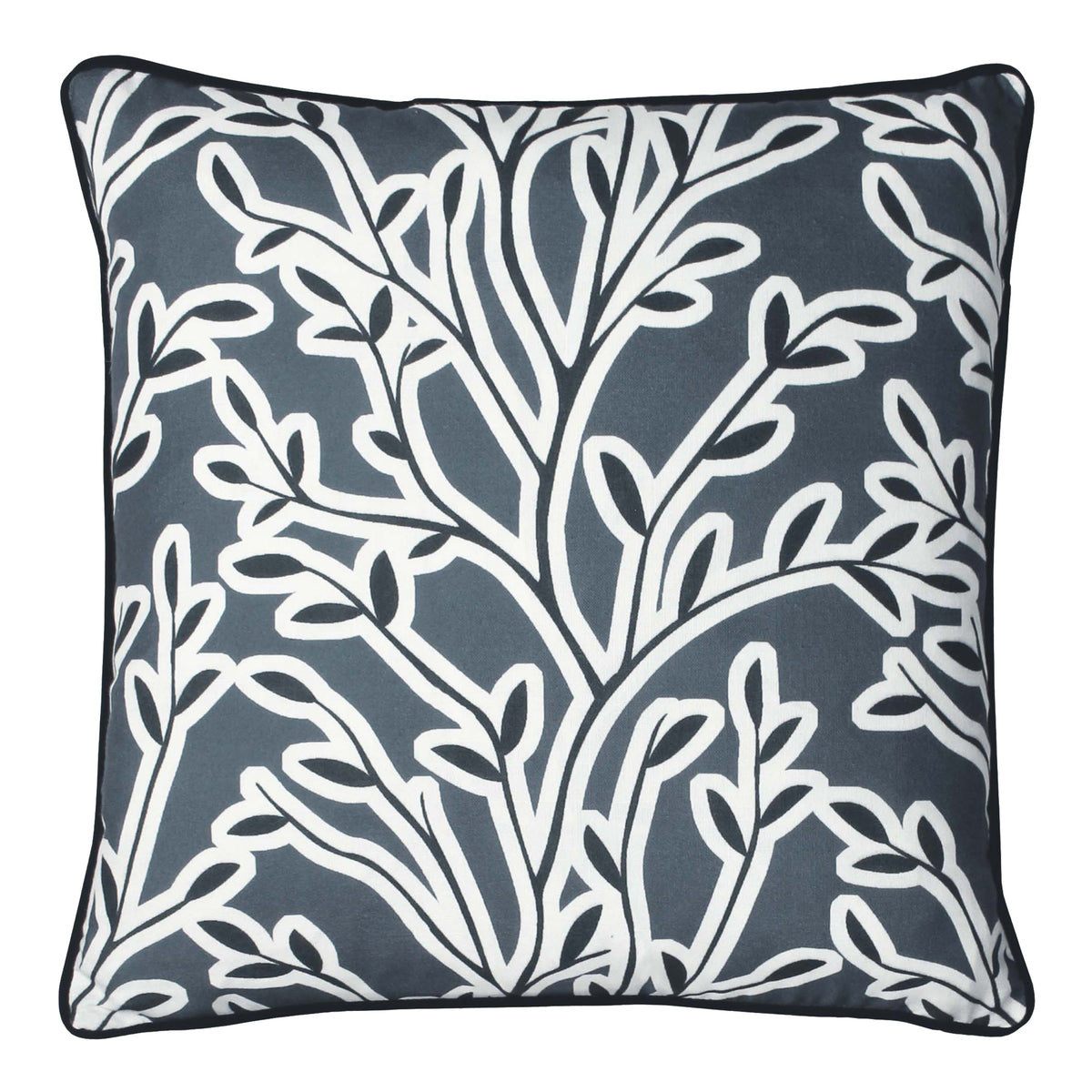 Annika 50cm Floral Leaf Polyester Cushion