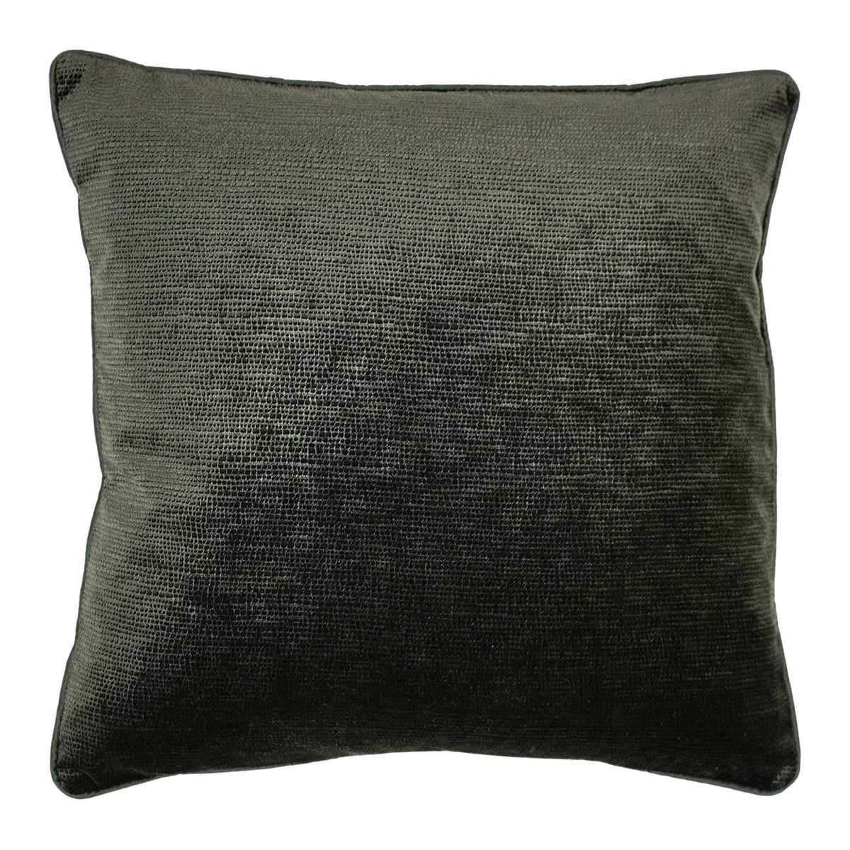 Stella Embossed Snakeskin 45cm Polyester Velvet Cushion Black