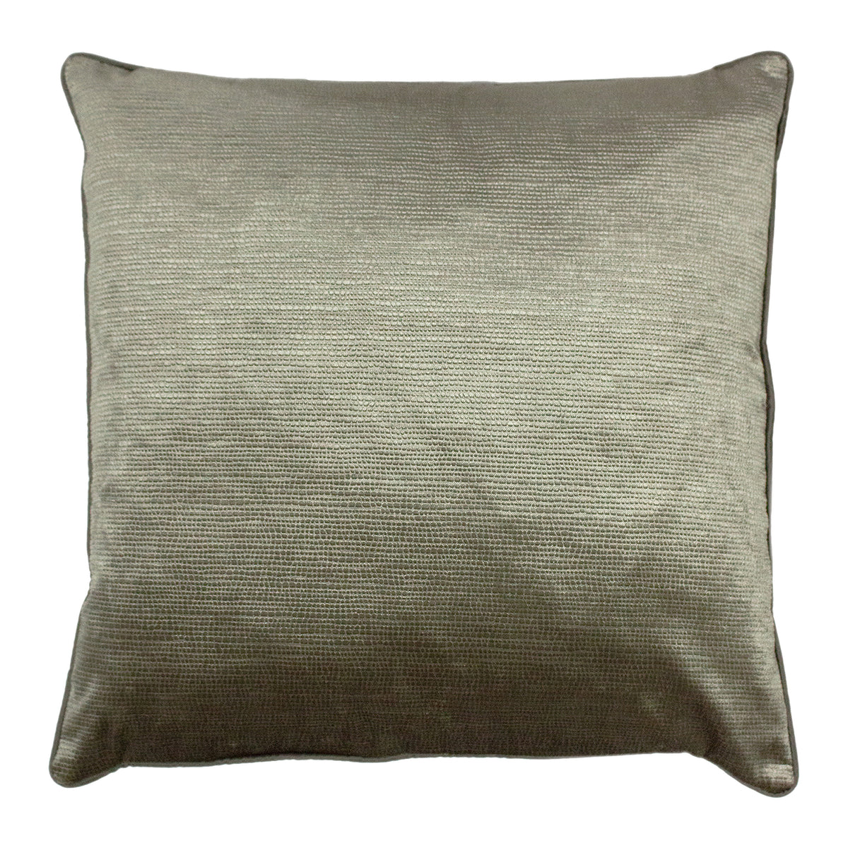 Stella Embossed Snakeskin 45cm Polyester Velvet Cushion Champagne