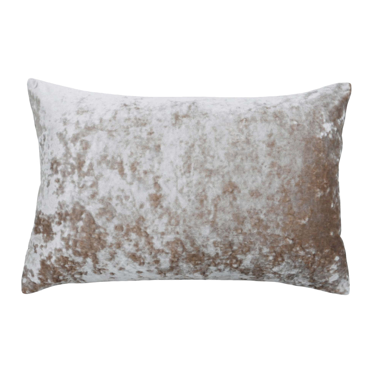 Verona 60cm Crushed Velvet Look Bolster Cushion oyster