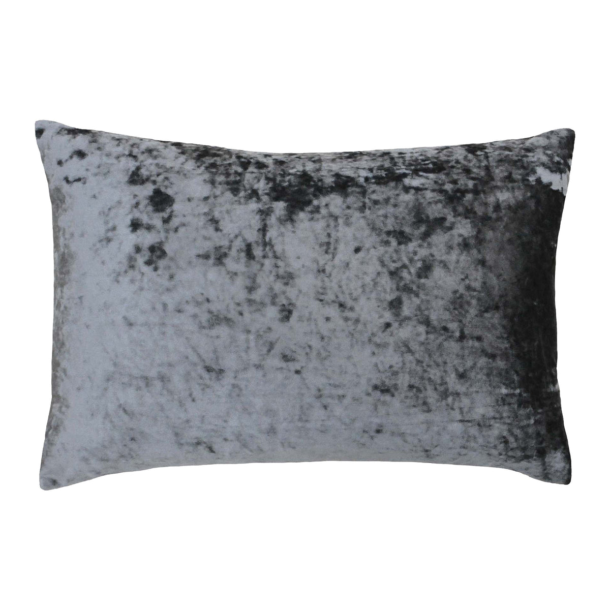 Verona 60cm Crushed Velvet Look Bolster Cushion pewter