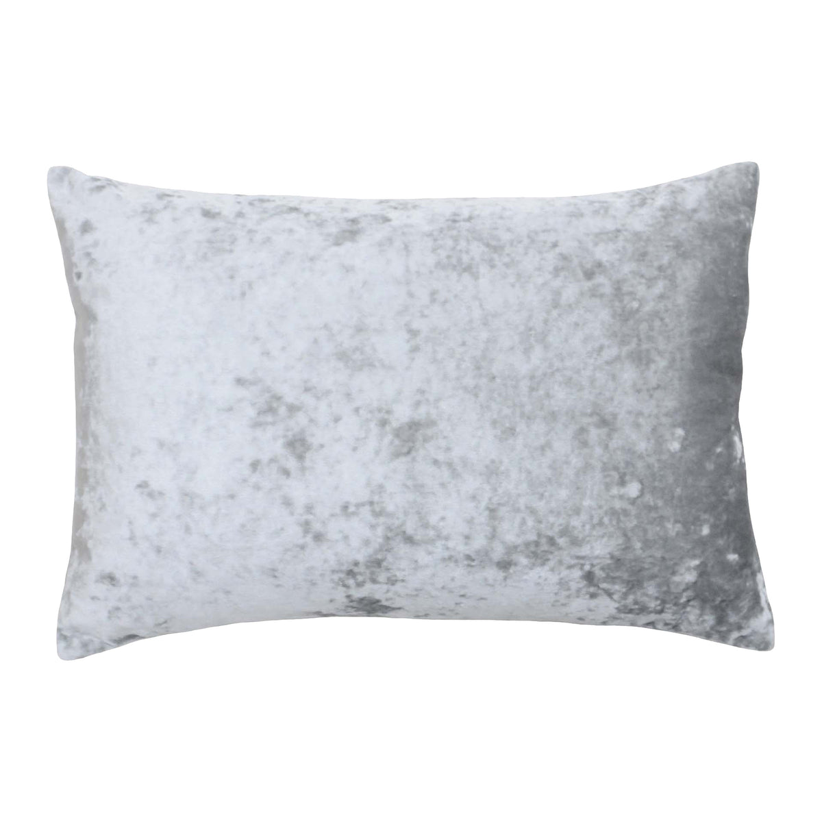 Verona 60cm Crushed Velvet Look Bolster Cushion silver