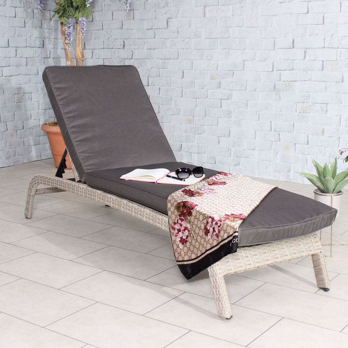 Lisbon Multi Position Arched Sunlounger