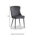 Lloyd Graphite Velvet Dining Chair From Roseland Furniture