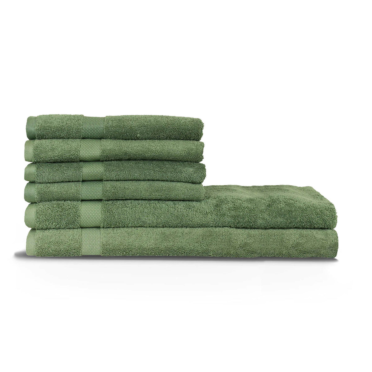 Loft 6pc Eucalyptus Cotton Hand / Bath Sheet Towel Set