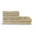 Loft 6pc Oatmeal Cotton Hand / Bath Sheet Towel Set