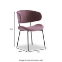 Monte Carlo Rose Pink Dining Chair from Roseland Furniture
