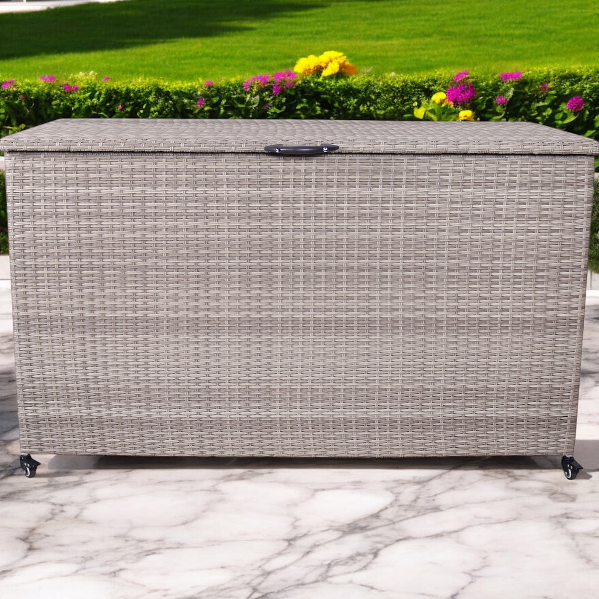 Natural Weave KD Cushion Storage Box 645L from Roseland Furniture