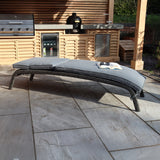 Paris Rattan Sunlounger with Multi Position Backrest and Cushion from Roseland Furniture