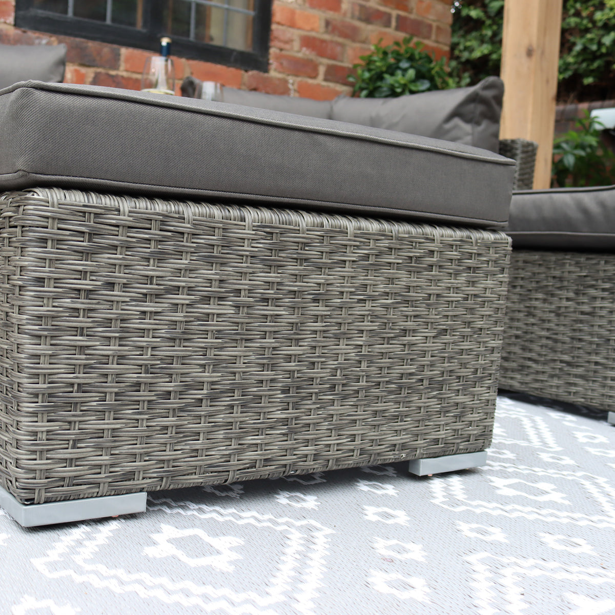 Paris Rattan Multi Setting Relaxer Set 5pc from Roseland Furniture