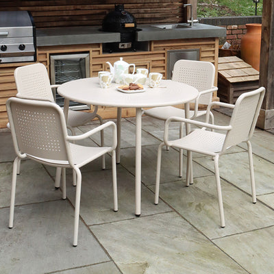 Porto 4 Seater Round Dining Set