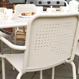 Porto Champagne 6 Seater Round Dining Set from Roseland Furniture