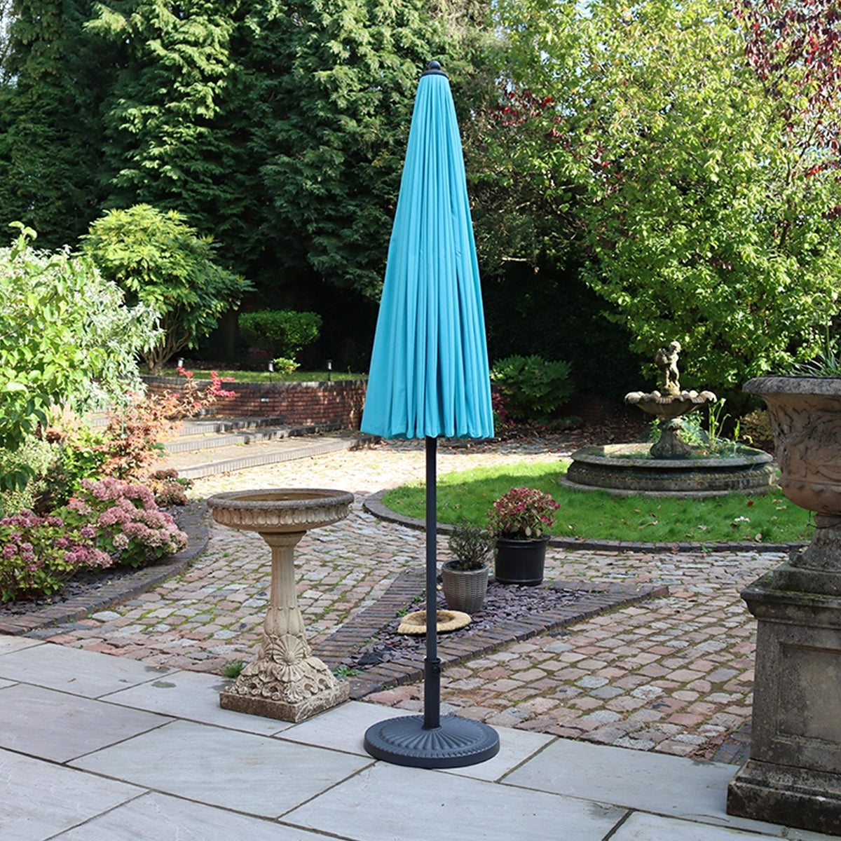 2.7m Shanghai Parasol Aqua from Roseland Furniture