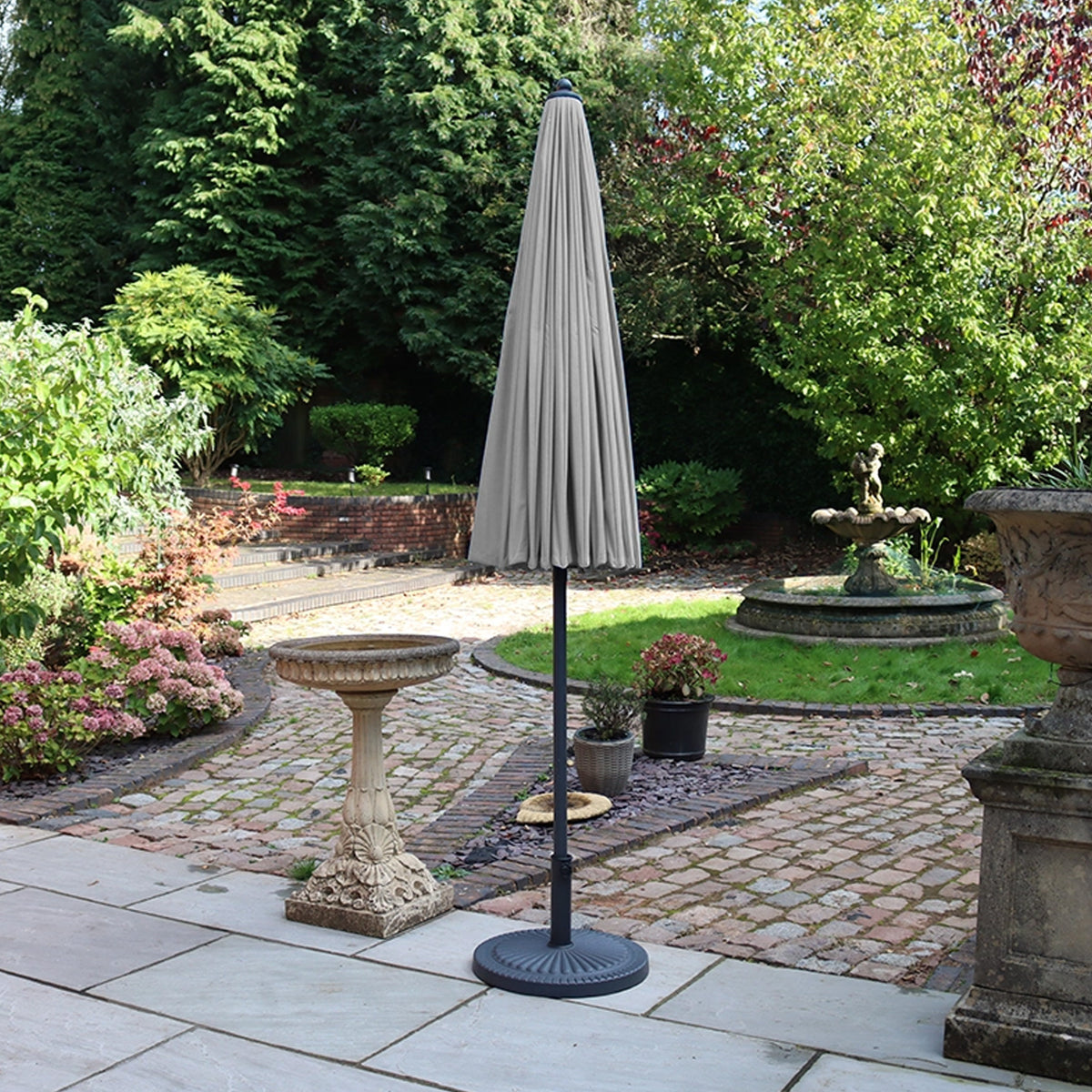 2.7m Shanghai Parasol Grey from Roseland Furniture
