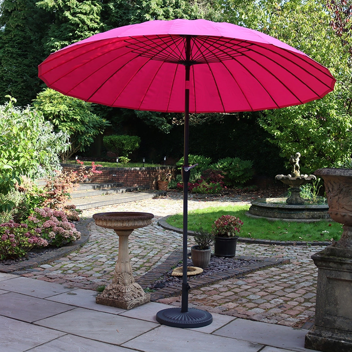 2.7m Shanghai Parasol Pink from Roseland Furniture