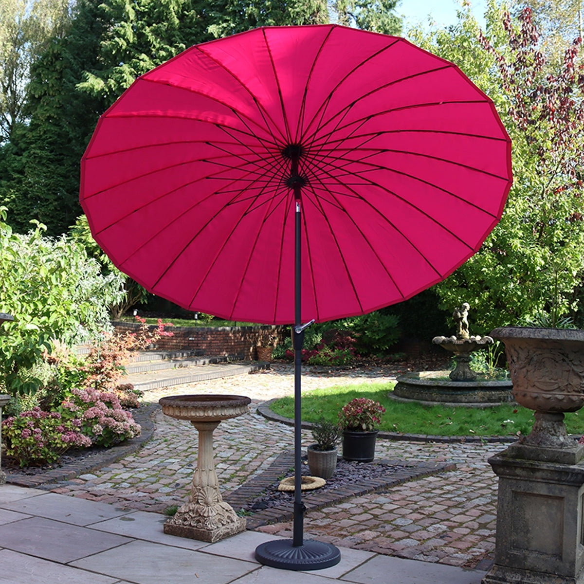 2.7m Shanghai Parasol Pink from Roseland Furniture