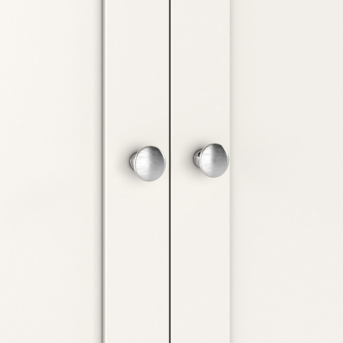 Farrow Triple Wardrobe with Drawers and metal handles from Roseland Furniture
